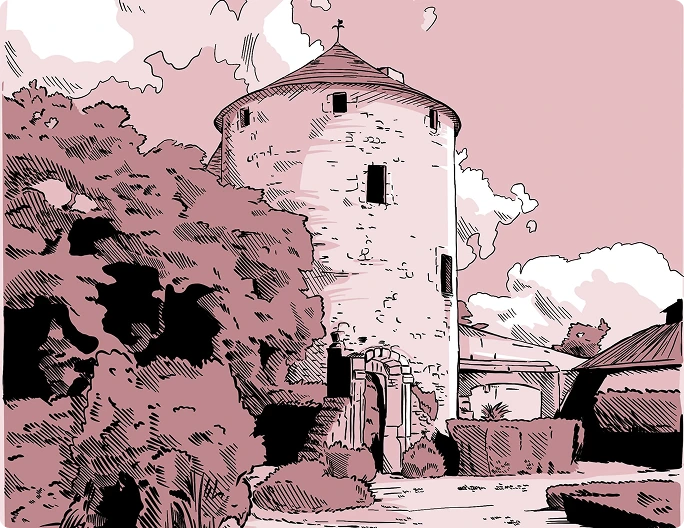 Illustration_sans_titre 3 (002) - Copie 2 Tour de Montaigne Illustration